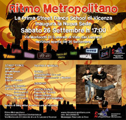 INAUGURA LA NUOVA SEDE DI RITMO METROPOLITANO! INAUGURA LA NUOVA SEDE DI RITMO METROPOLITANO!