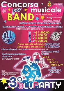 Concorso Musicale per Band “BLU PARTY”