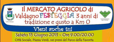 Valdagno: il mercato agricolo compie 3 anni